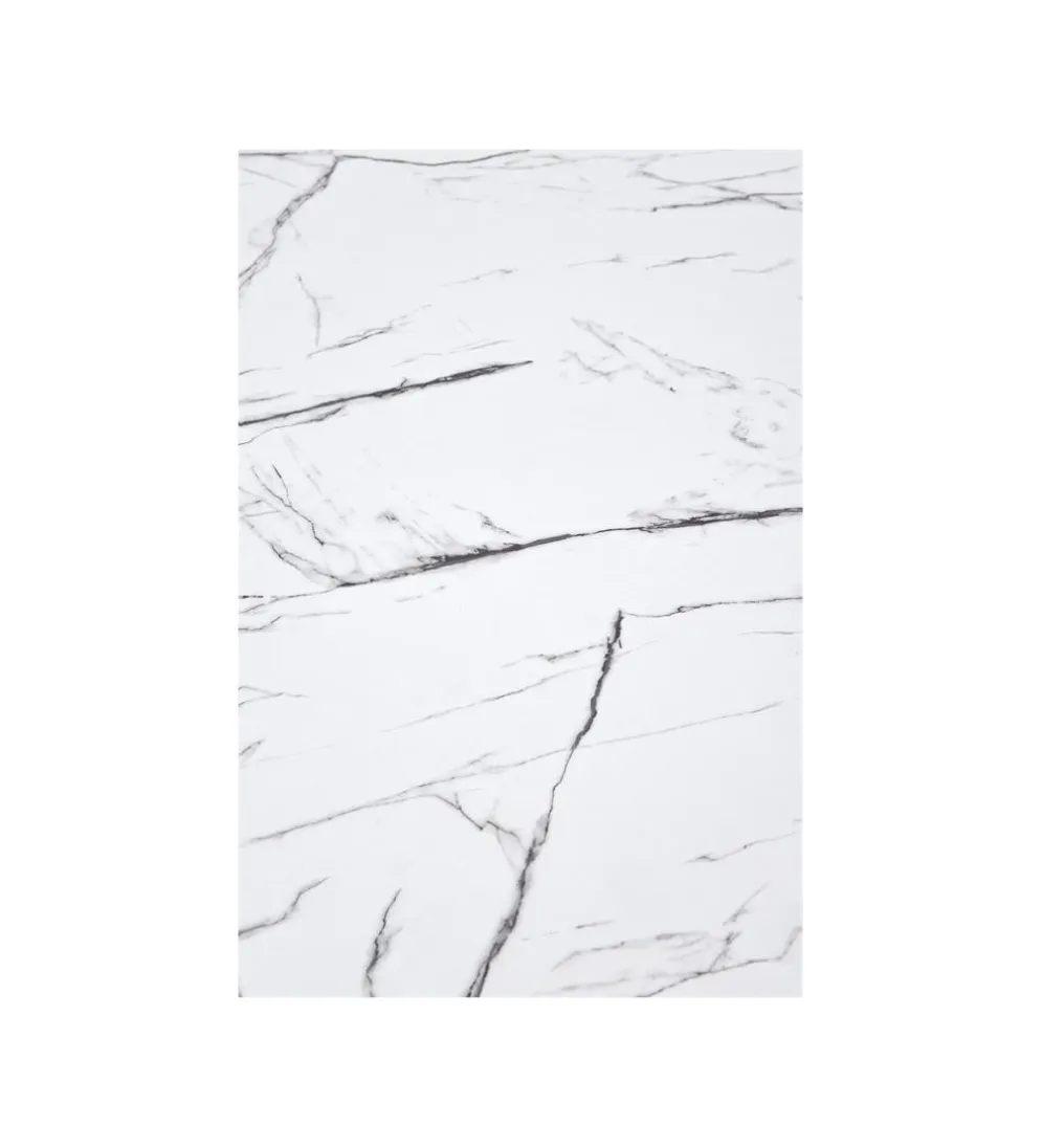 Stół DENVER 80 cm w optyce białego marmuru