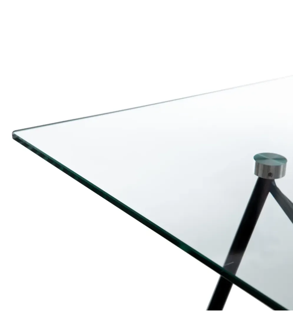 Stół DIVARMOT 140 cm szklany czarny