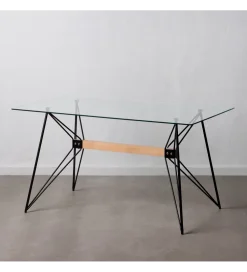 Stół DIVARMOT 140 cm szklany czarny