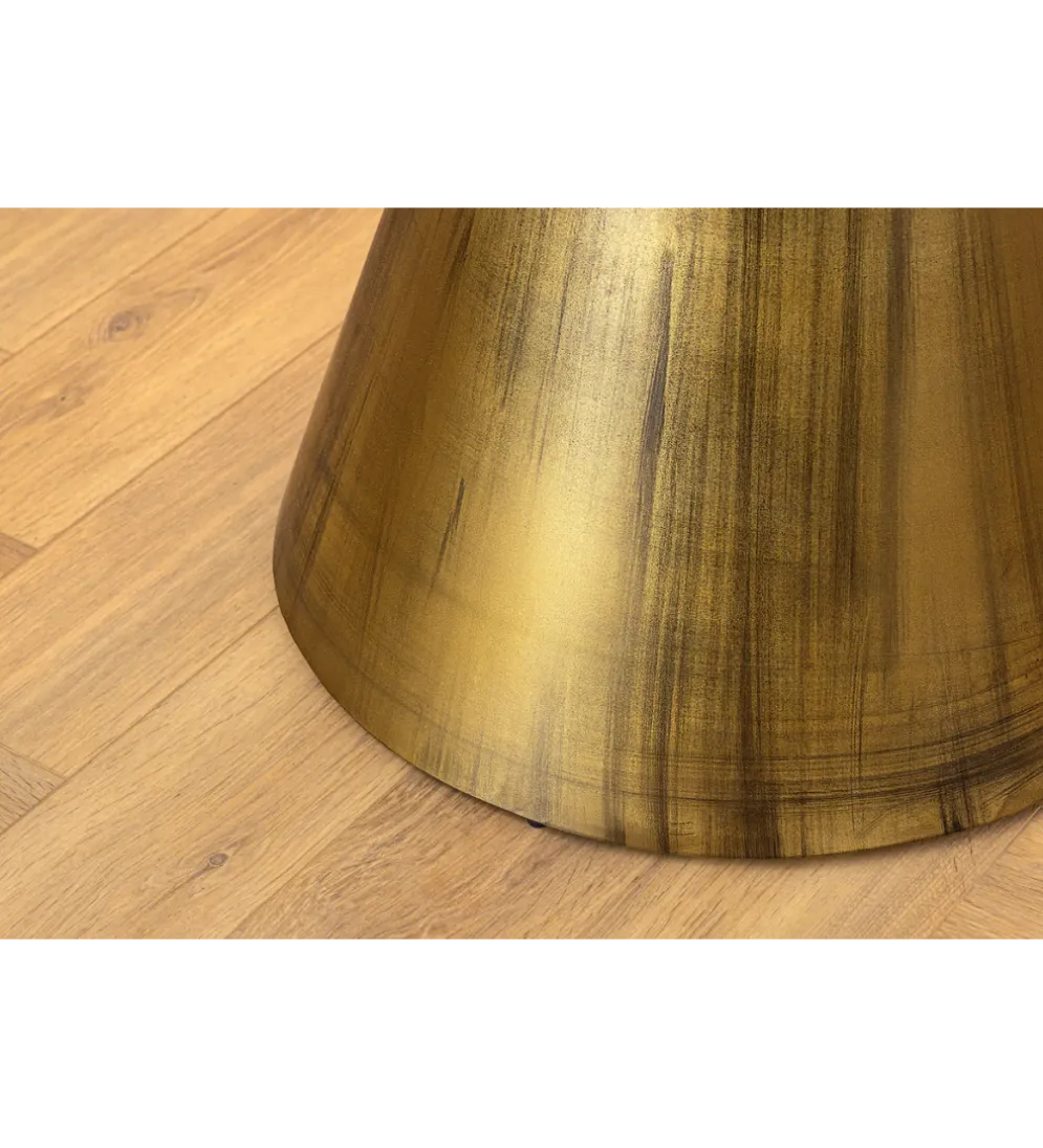 Stół ELEGANCIA 100 cm biały marmuru