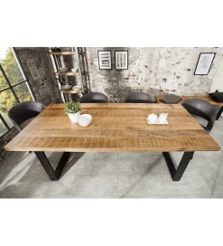 Stół Factory Iron Craft 200 cm drewno Mango