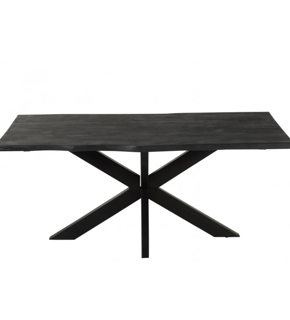 Stół GERARD 180 cm drewno mango czarny
