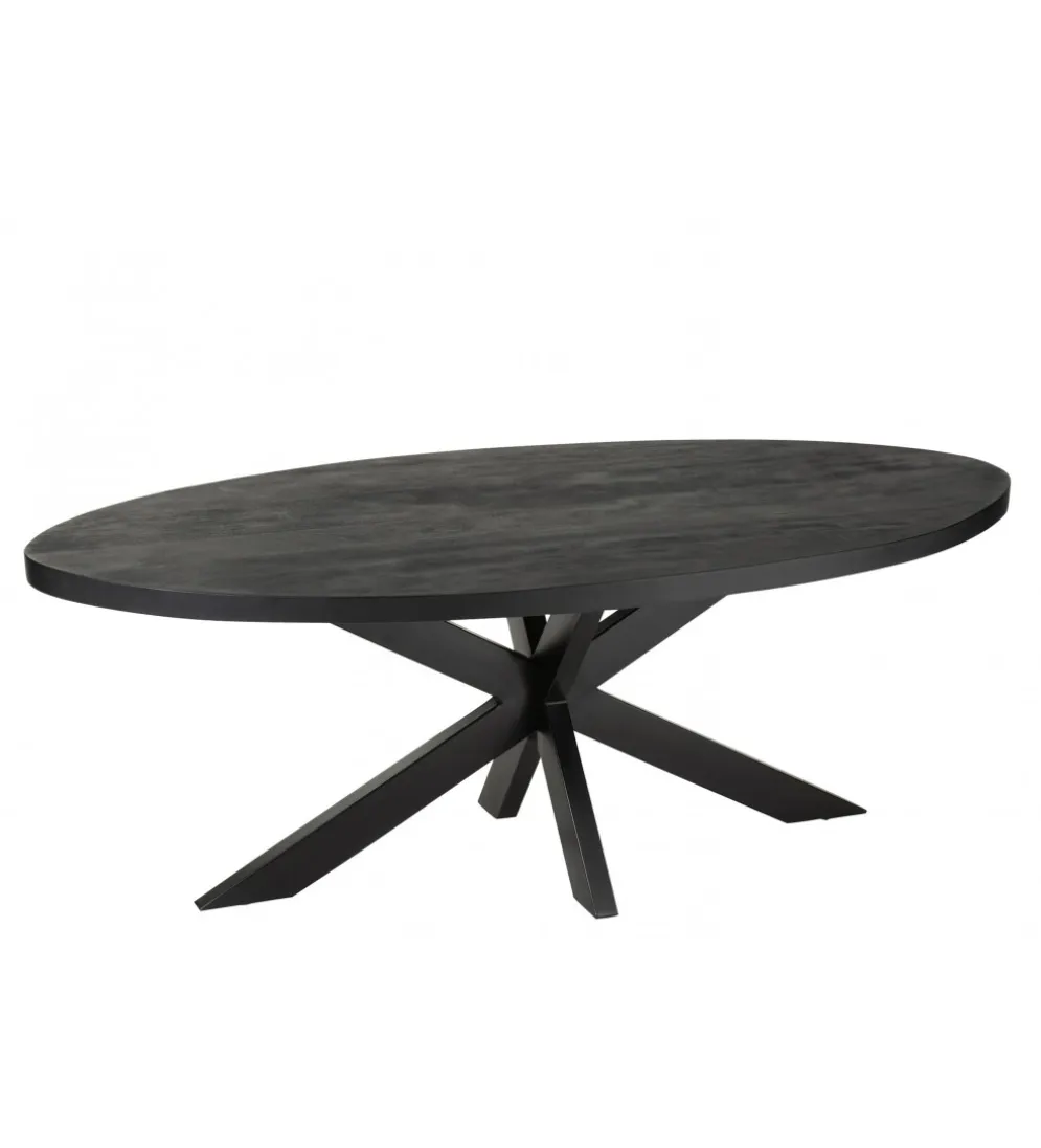 Stół GERARD 210 cm drewno mango czarny