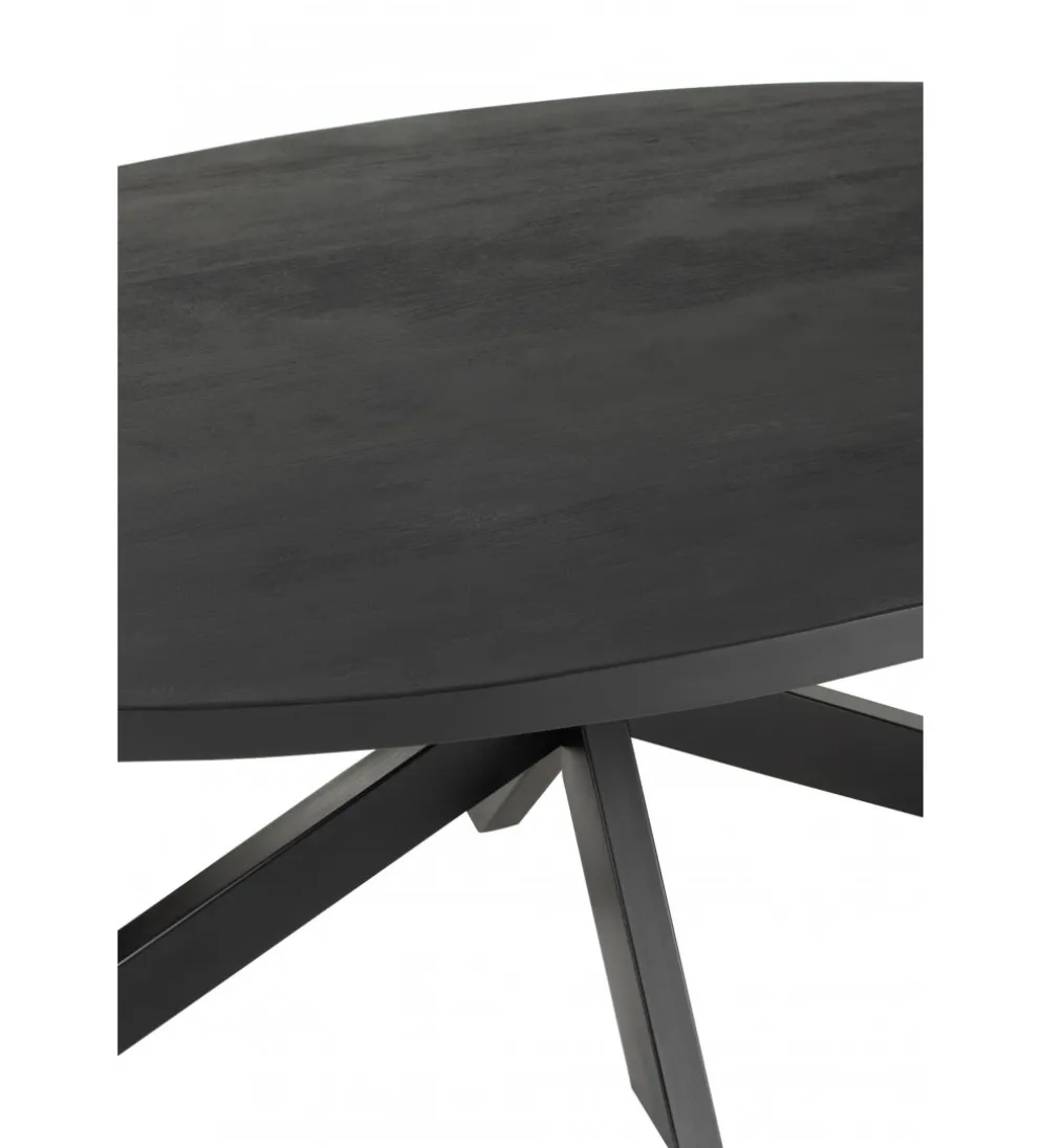 Stół GERARD 210 cm drewno mango czarny