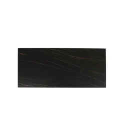 Stół GLORIA 180 x 90 cm ceramiczny blat czarny