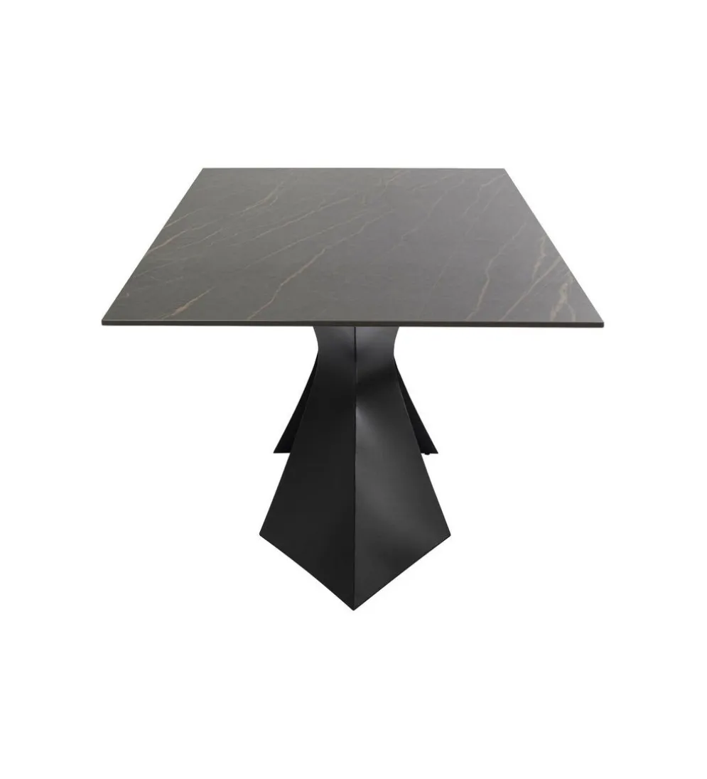 Stół GLOYRIA 200 cm ceramika w optyce czarnego marmuru