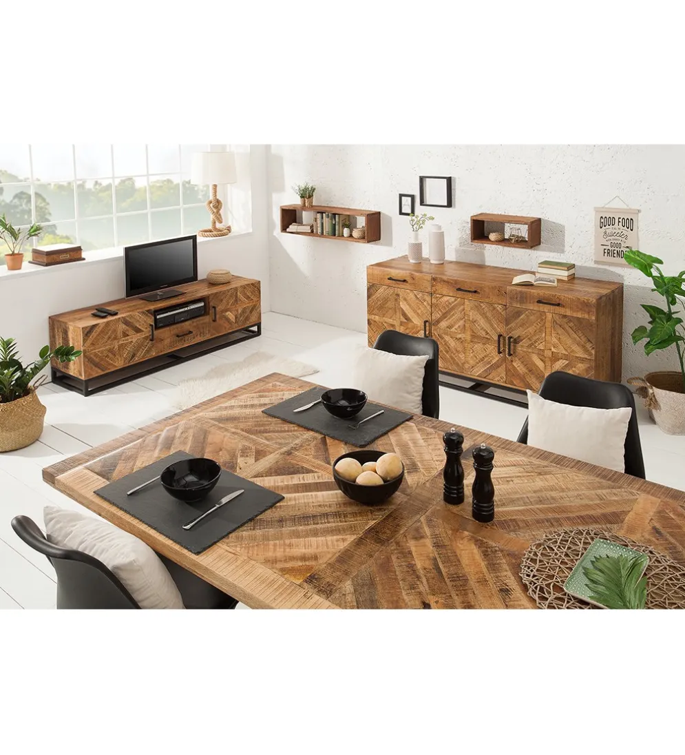 Stół GRANDE Infinity Home 160 cm drewno Mango