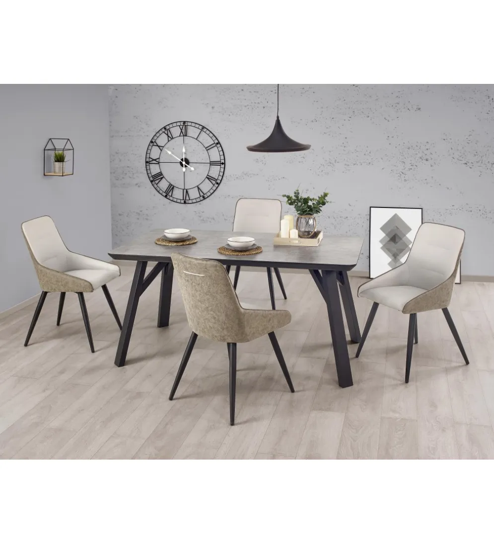 Stół HALIFAX 160 cm w optyce betonu