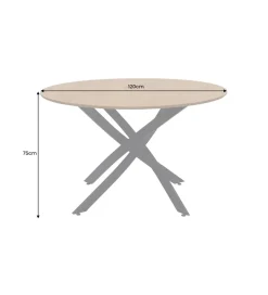 Stół HELIX 120 cm naturalny