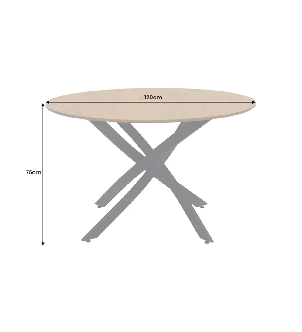 Stół HELIX 120 cm naturalny