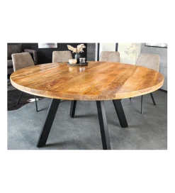 Stół IRON CRAFT 140 cm drewno mango naturalny