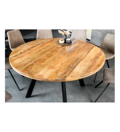 Stół IRON CRAFT 140 cm drewno mango naturalny
