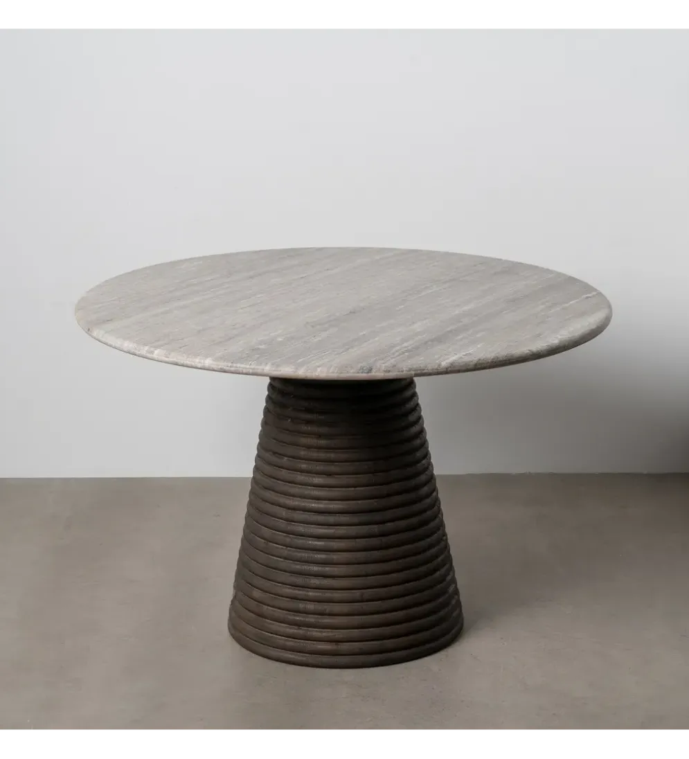 Stół jadalniany HYGYD 115 cm drewno mango