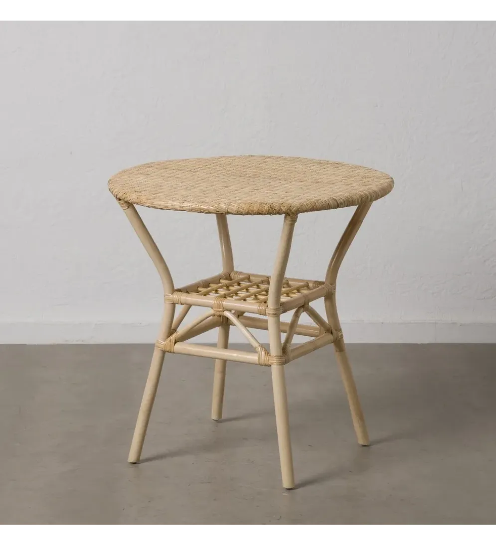 Stół KAPE 75 cm ratan naturalny