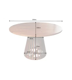 Stół MAISON JADE 130 cm drewno akacja