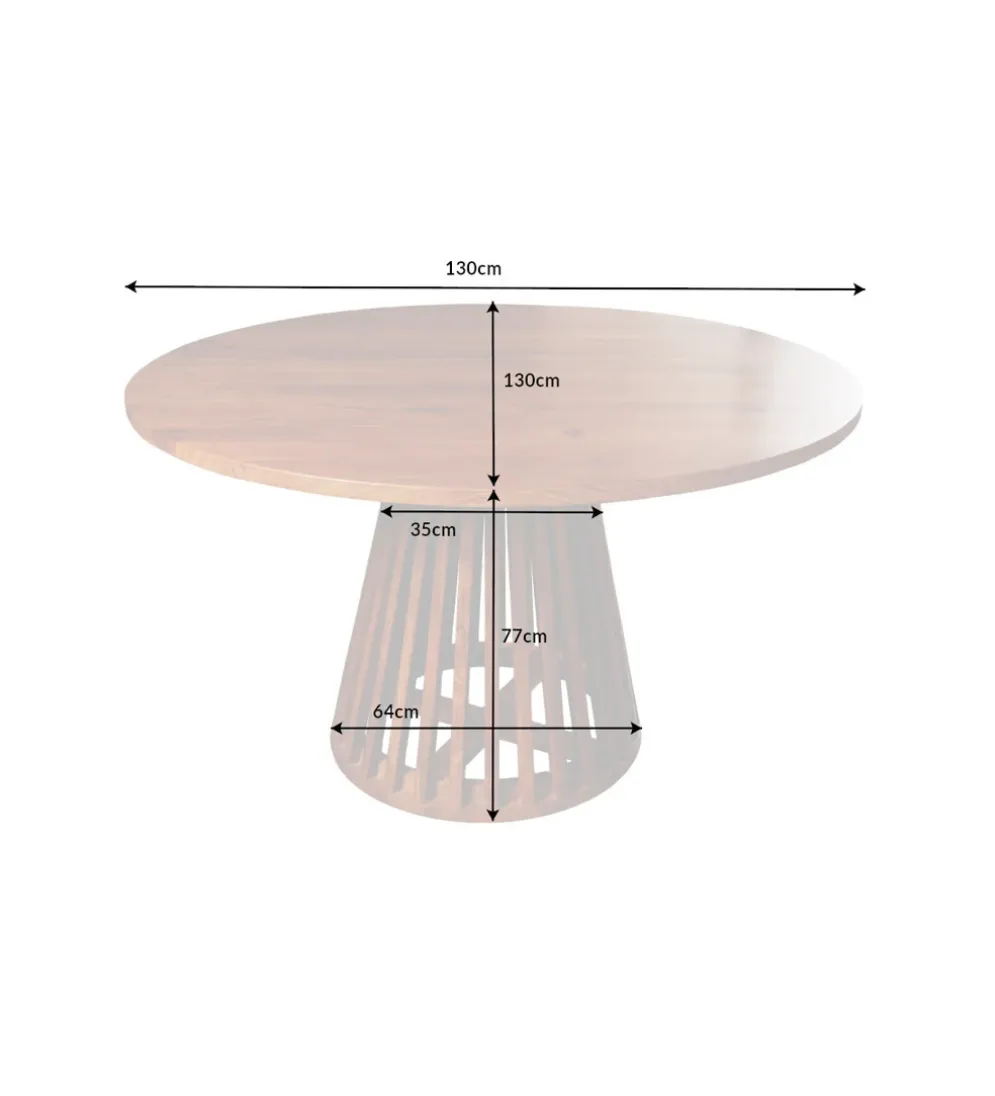 Stół MAISON JADE 130 cm drewno akacja