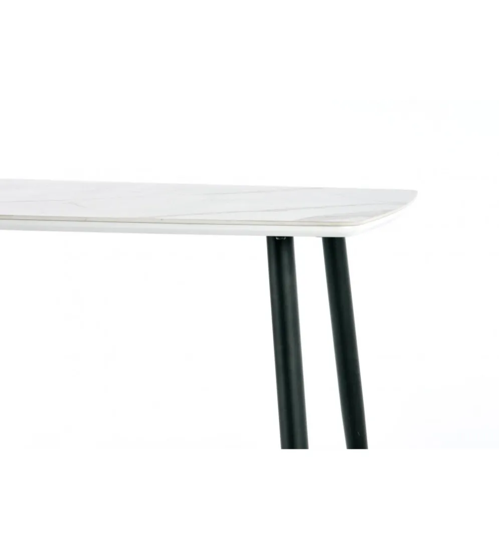 Stół MARCO 120 cm w optyce białego marmuru