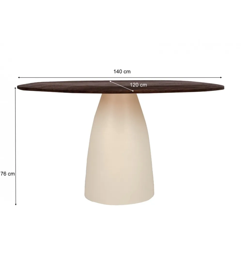 Stół MARONI 140 cm drewno mango brąz