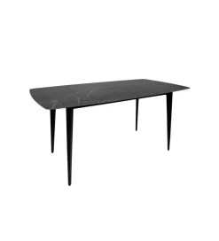 Stół MILANO 160 cm ceramiczny marmur blat antracyt