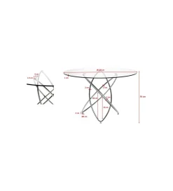 Stół MOLEKULAR 120 cm czarny
