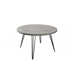 Stół MORENA 120 cm drewno mango szary