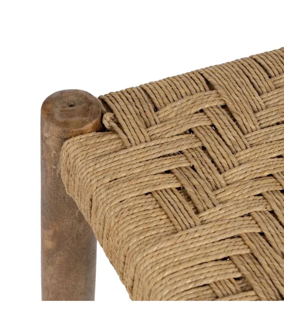 Stołek NEBERNLI 40 cm drewno mango naturalny