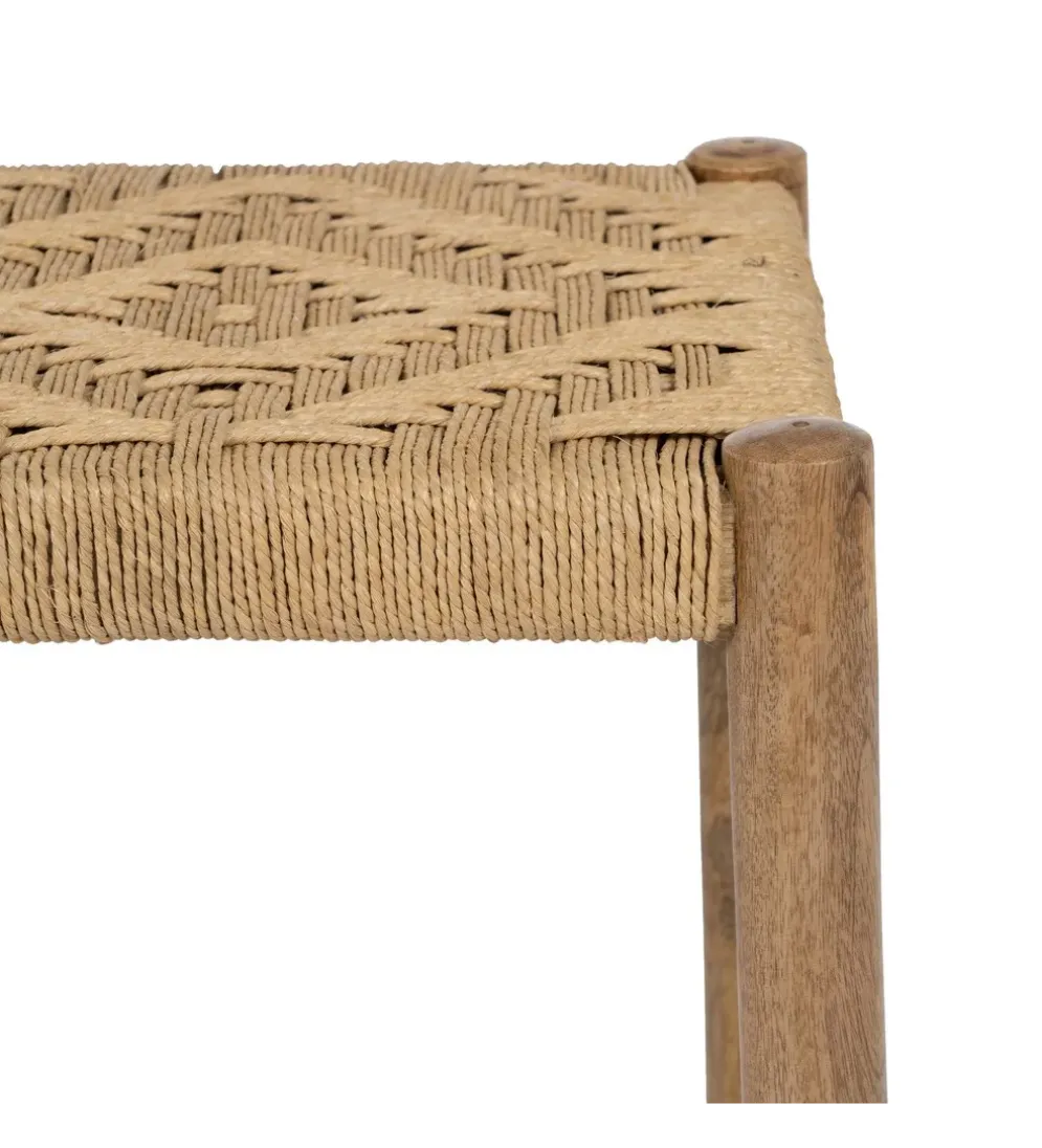 Stołek NEBERNLI 40 cm drewno mango naturalny