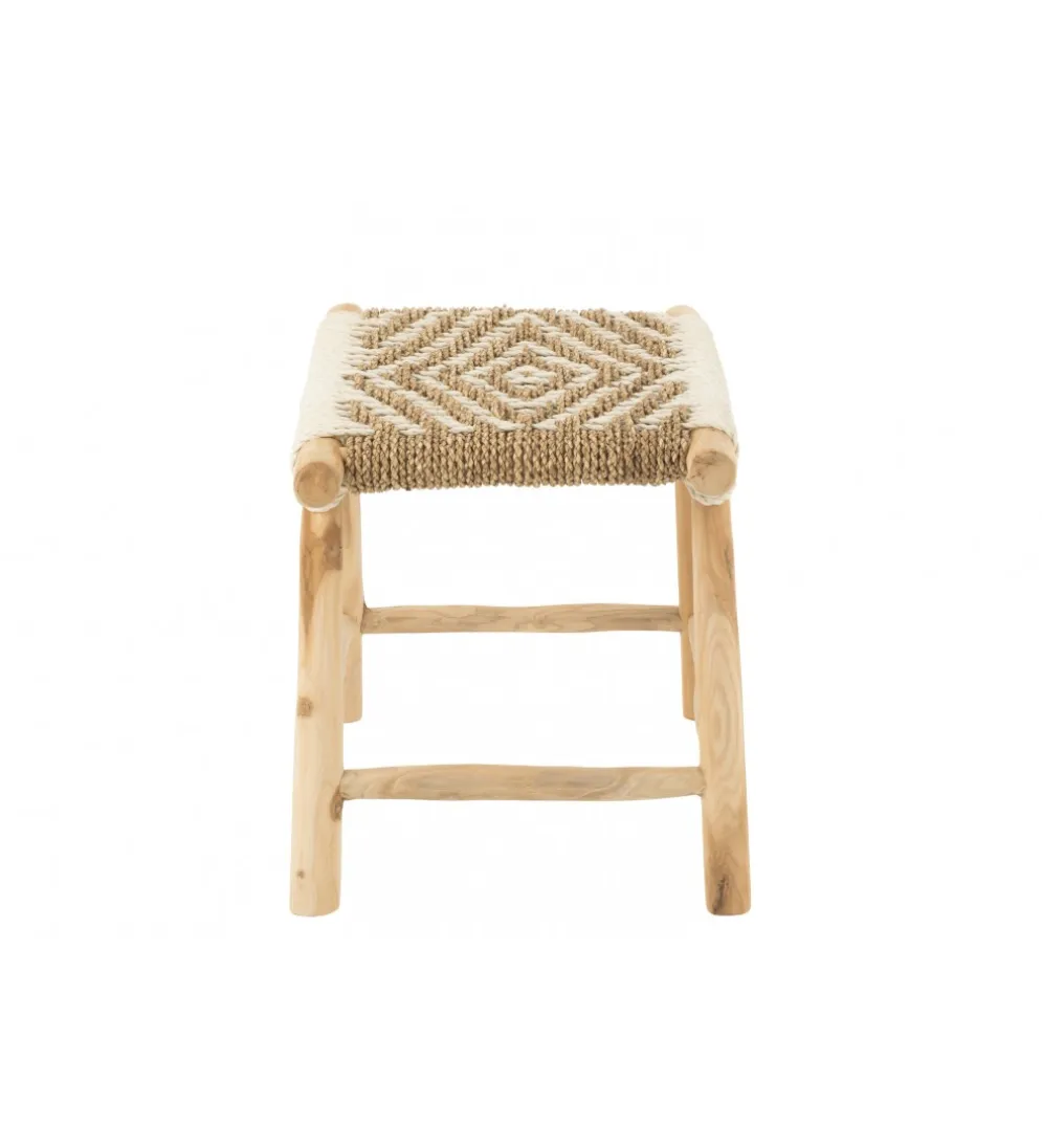 Stołek WAVERLY 60 cm drewno teak