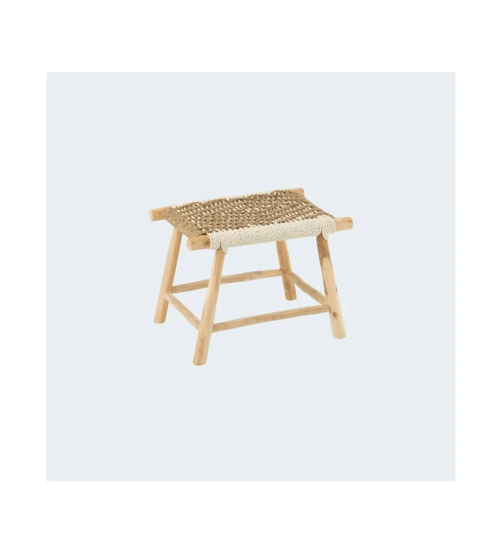 Stołek WAVERLY 60 cm drewno teak