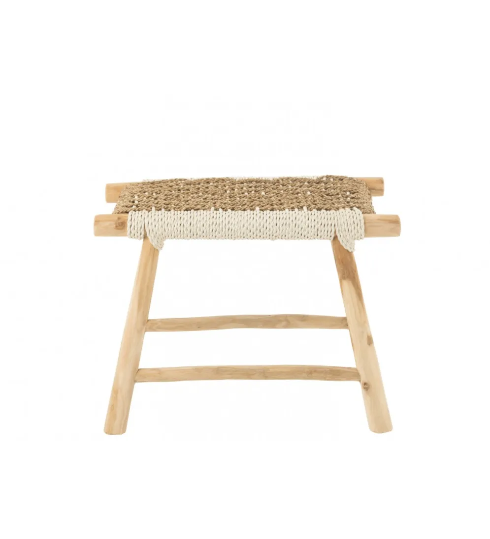 Stołek WAVERLY 60 cm drewno teak