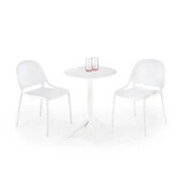 Stół ogrodowy CALVO 72 cm biały