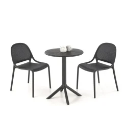 Stół ogrodowy CALVO 72 cm czarny