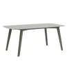 Stół ogrodowy MARIN 180 cm szary beżowy porcelanowy blat