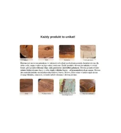 Stojak ścienny na wino Barracuda 100cm Teak