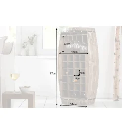 Stojak na wino Chateau 97 cm drewno jodła