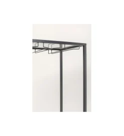 Stojak na wino PORTO BAR 60 x 170 cm czarny