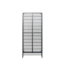 Stojak na wino PORTO 75 x 180 cm czarna
