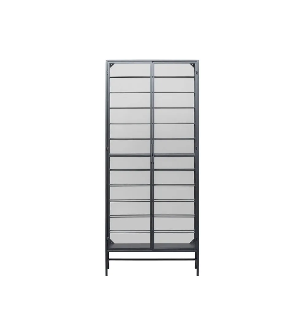 Stojak na wino PORTO 75 x 180 cm czarna