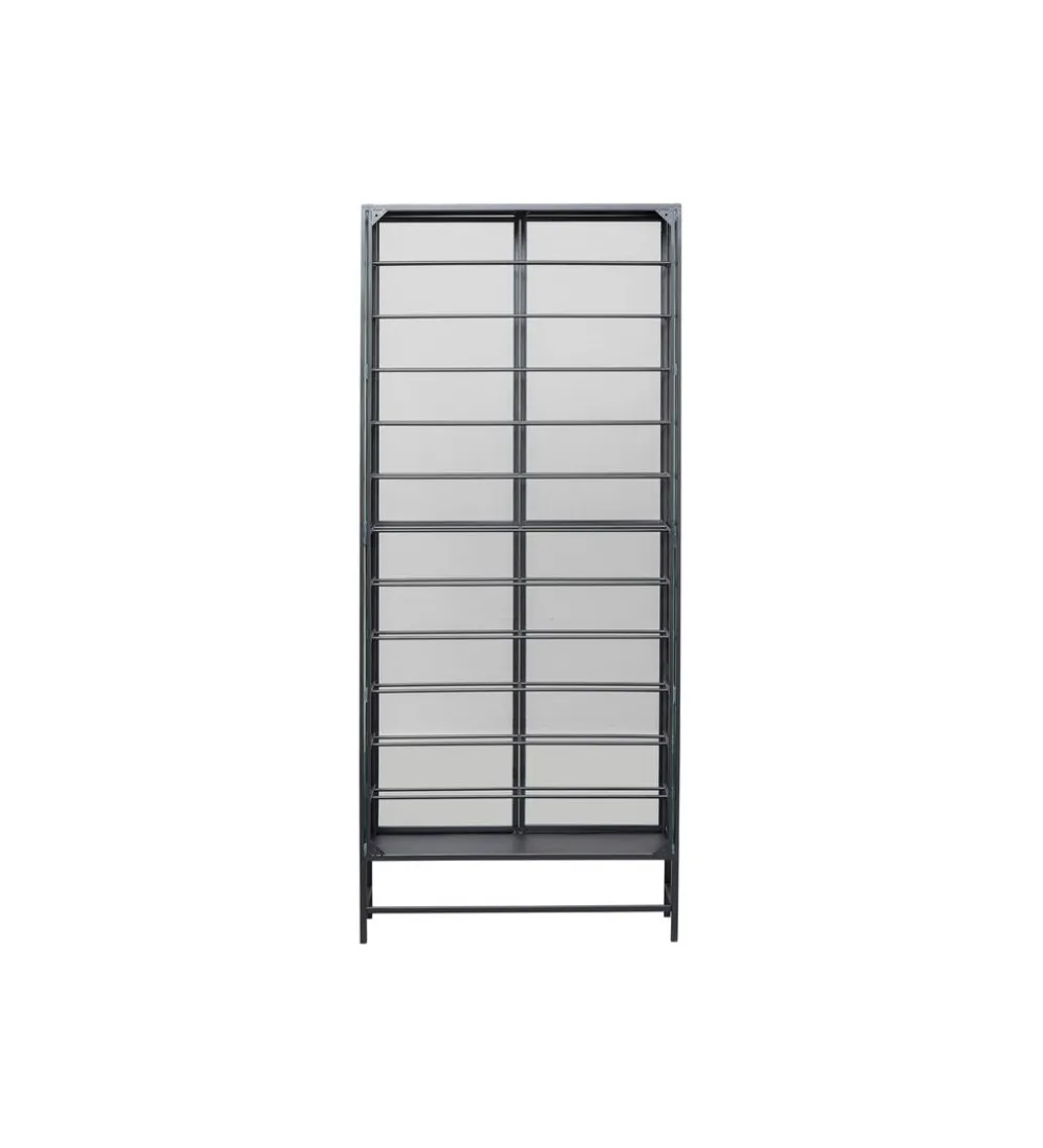 Stojak na wino PORTO 75 x 180 cm czarna
