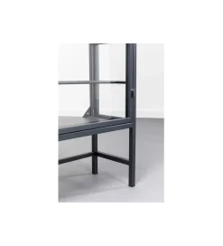 Stojak na wino PORTO 75 x 180 cm czarna
