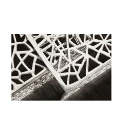 Stolik Abstract DELICADO Zestaw 2 Srebrny
