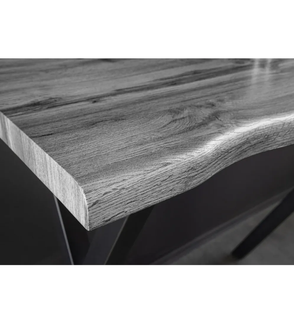 Stolik bistro WILD 120 cm drewno dębu szary