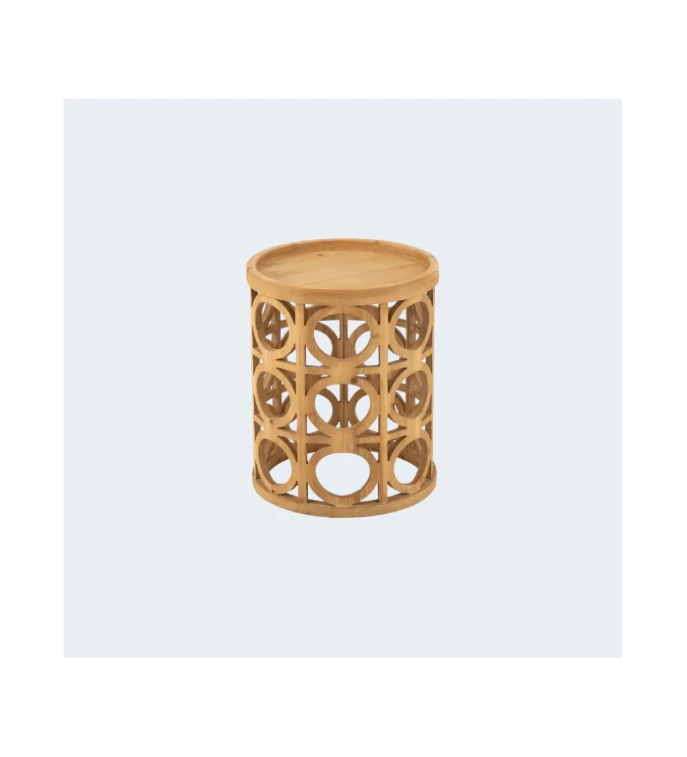 Stolik CARVI 40 cm drewno jodła naturalny