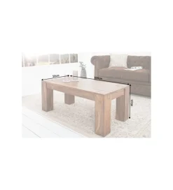 Stolik FINICE Makassar 100 cm drewno sheesham