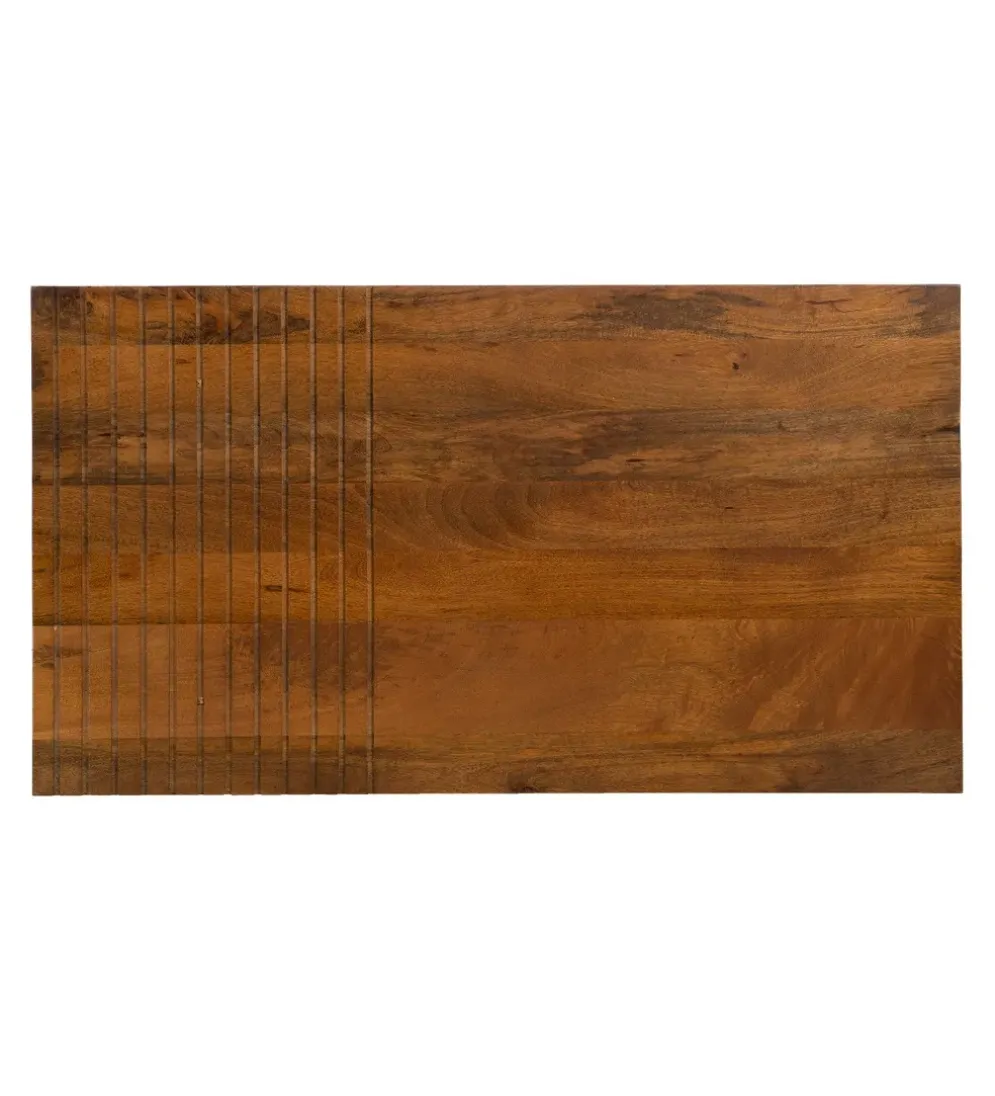 Stolik kawowy ABNER 110 cm drewno mango Brązowa
