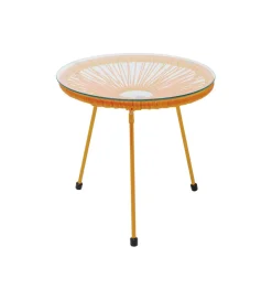 Stolik kawowy ACAPULCO 50 cm mono pomarańczowy