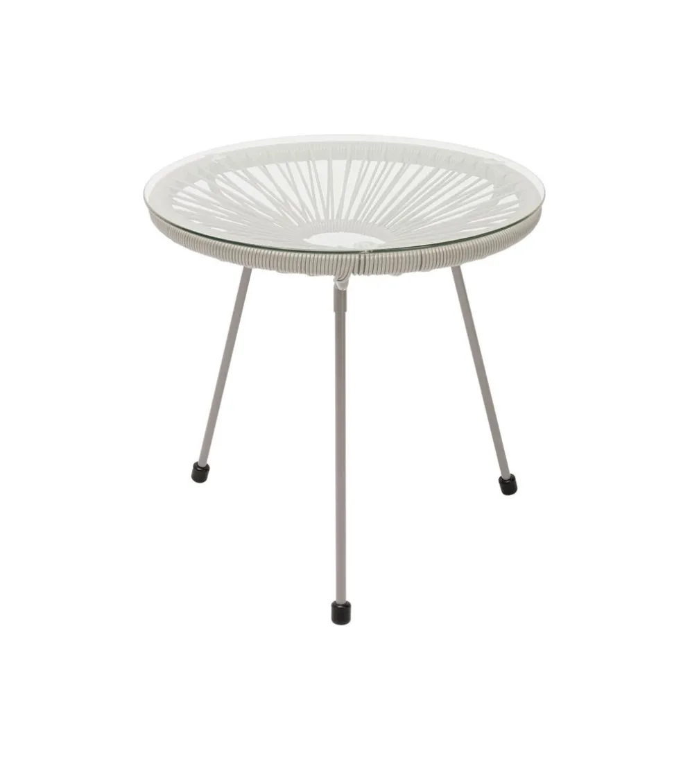 Stolik kawowy ACAPULCO 50 cm mono greige