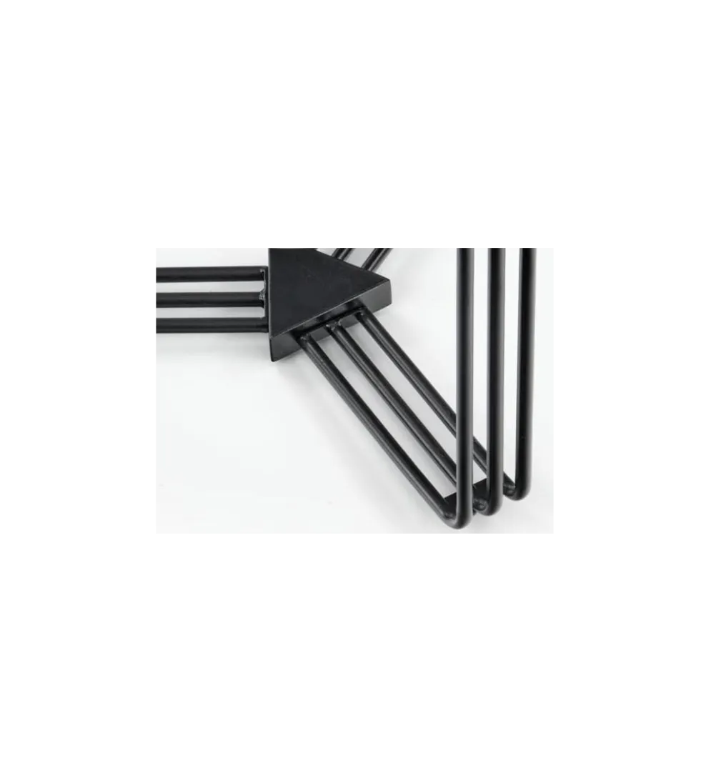 Stolik kawowy ANTICA 80 cm w optyce czarnego marmuru