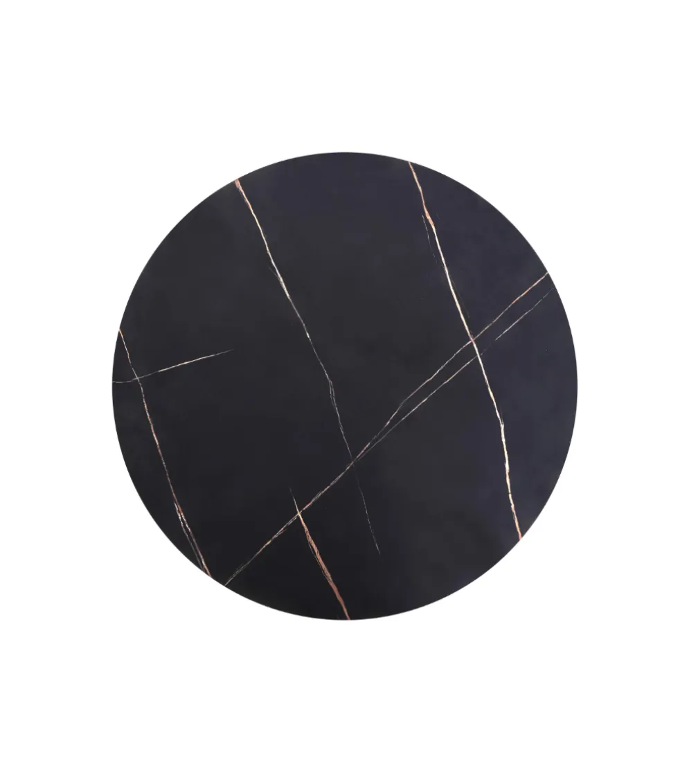 Stolik kawowy ANTICA 80 cm w optyce czarnego marmuru