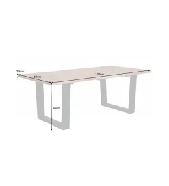 Stolik Kawowy ARKTYKA Maamut 120 Cm drewno Akacja